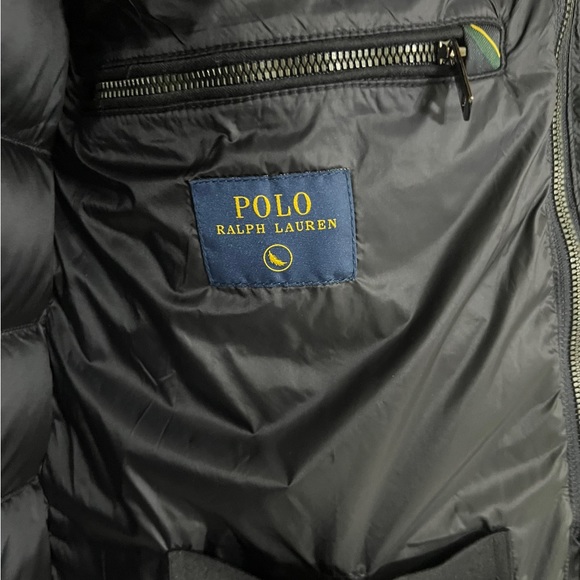 SOLD NWOT Polo Ralph Lauren Navy Down Quilted Puffer Coat Mens size M - Picture 11 of 14